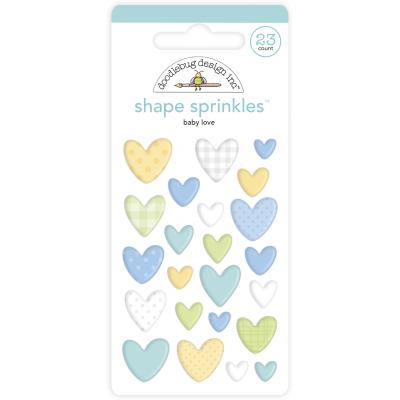 Doodlebug Baby Boy Sticker - Baby Love Shape Sprinkles
